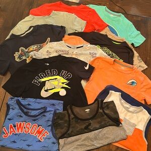 Bundle of 13 Boys Tees and Tanks, Size 8